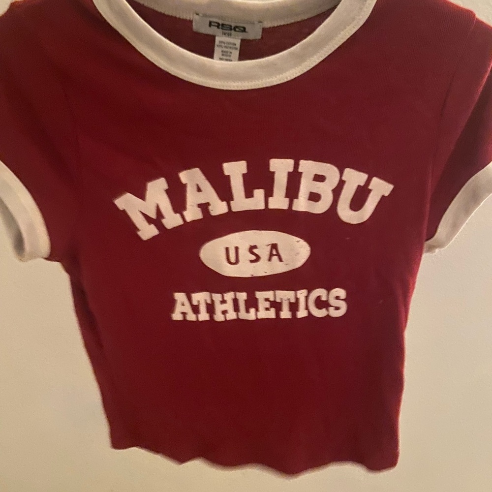Red Malibu Baby Tee